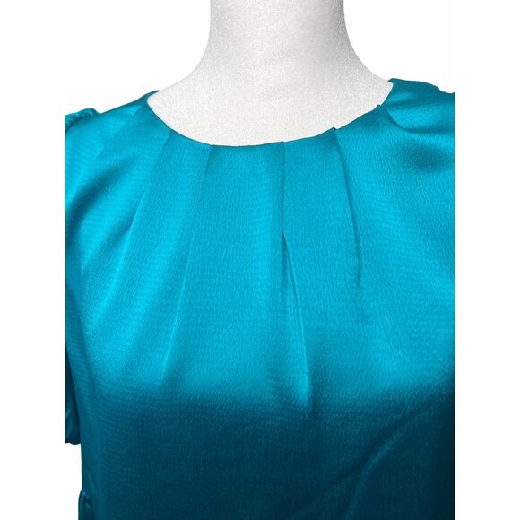 Lilly Pulitzer Blakelynn Elbow Sleeve Top Blue Rhapsody Size 6 - Picture 12 of 16